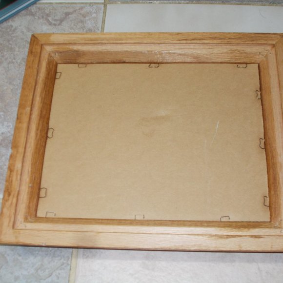 Gorgeous cottage print matted and framed, approximately 11"x13" - Picture 5 of 5